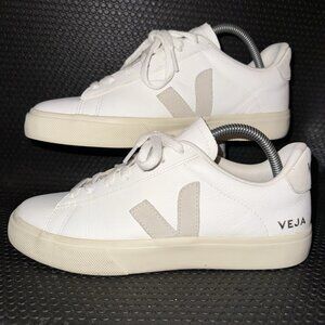 Veja Campo Low Chromefree Leather 'White Natural' Sneakers Shoes Womens Size 9